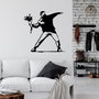 Wallity Banksy Metal 01 Negro